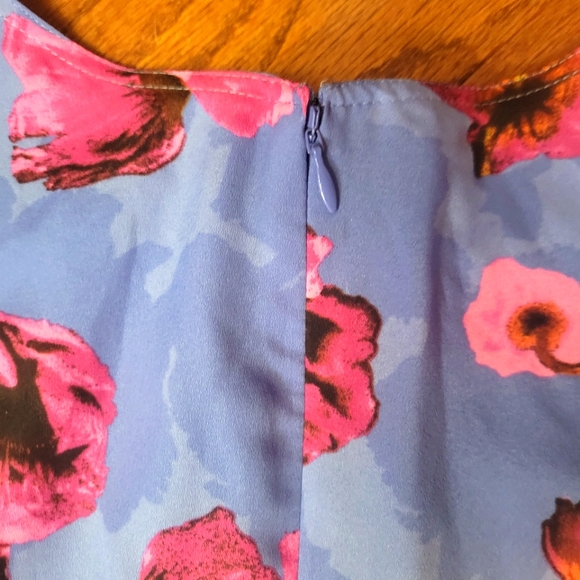 Banana Republic | Floral Contrast Stitch Maxi Dress, Sz. 20 - Picture 6 of 10